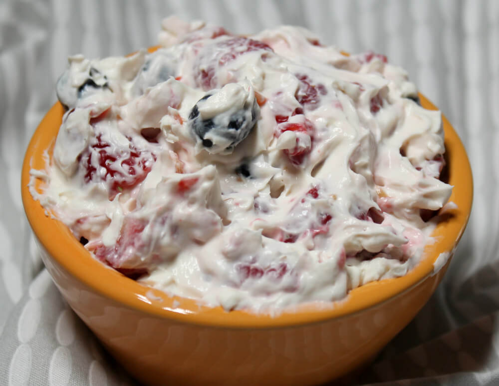 Keto Triple Berry Cheesecake Salad6