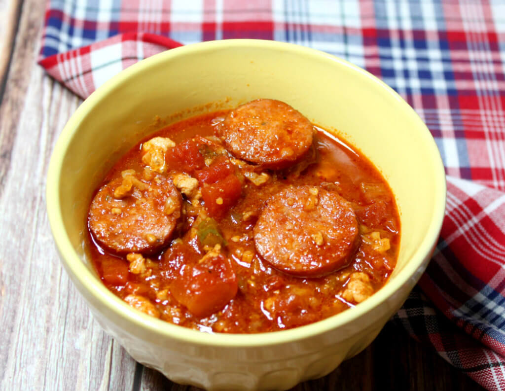 Keto Andouille & Chicken Chili1