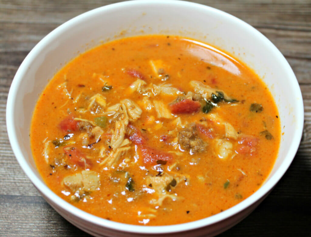 Chicken Chorizo Keto Soup1