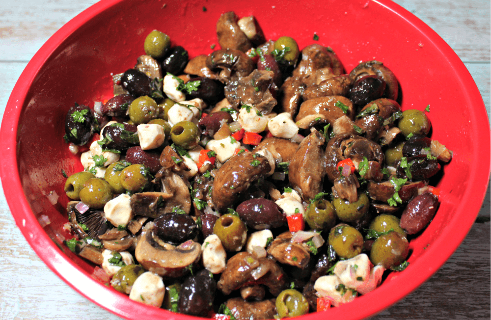 Mushroom Olive Salad7