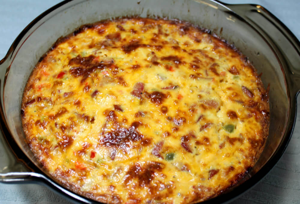 Andouille Cheddar Keto Crustless Quiche8