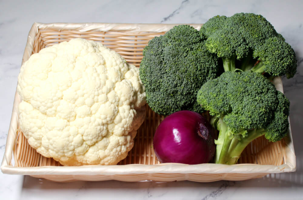 Broccoli Cauliflower Blue Cheese Keto Salad2