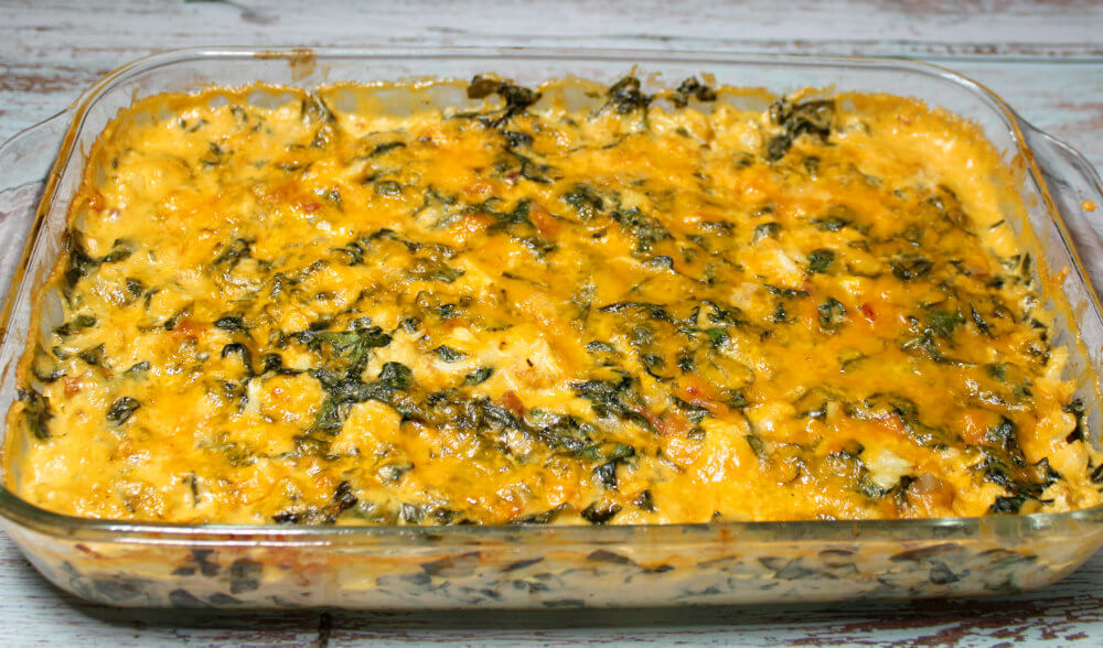 Keto Cauliflower Florentine Mac & Cheese9