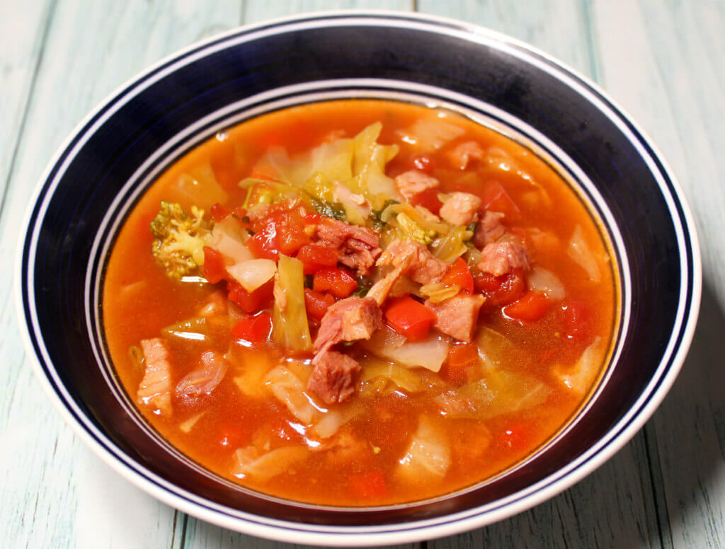 Ham and Cabbage Keto Soup1