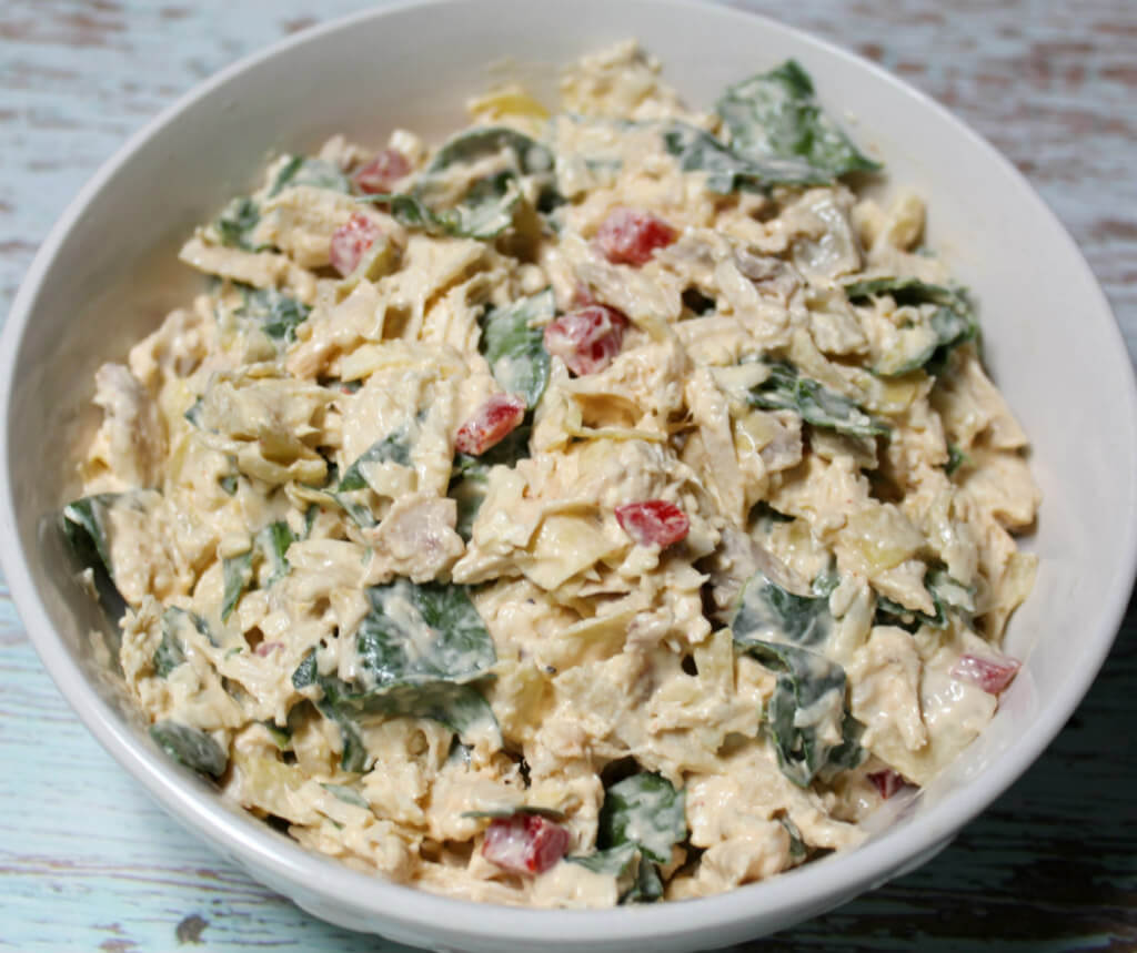 Spinach Artichoke Chicken Salad1