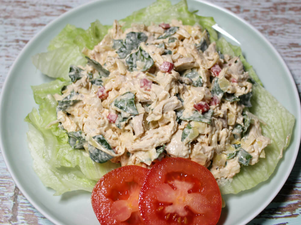 Spinach Artichoke Chicken Salad9