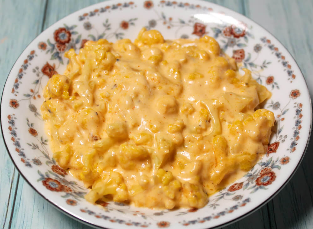 Low Carb Cauliflower Mac & Cheese7