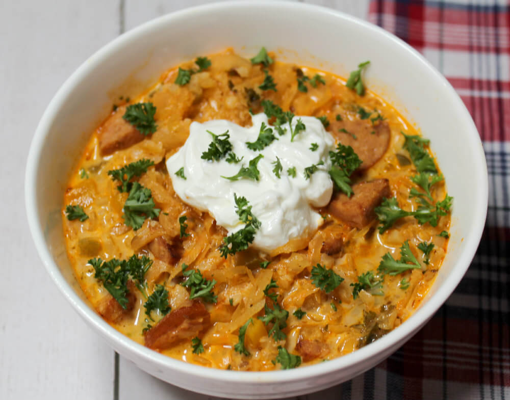 Sauerkraut Sausage Keto Soup7