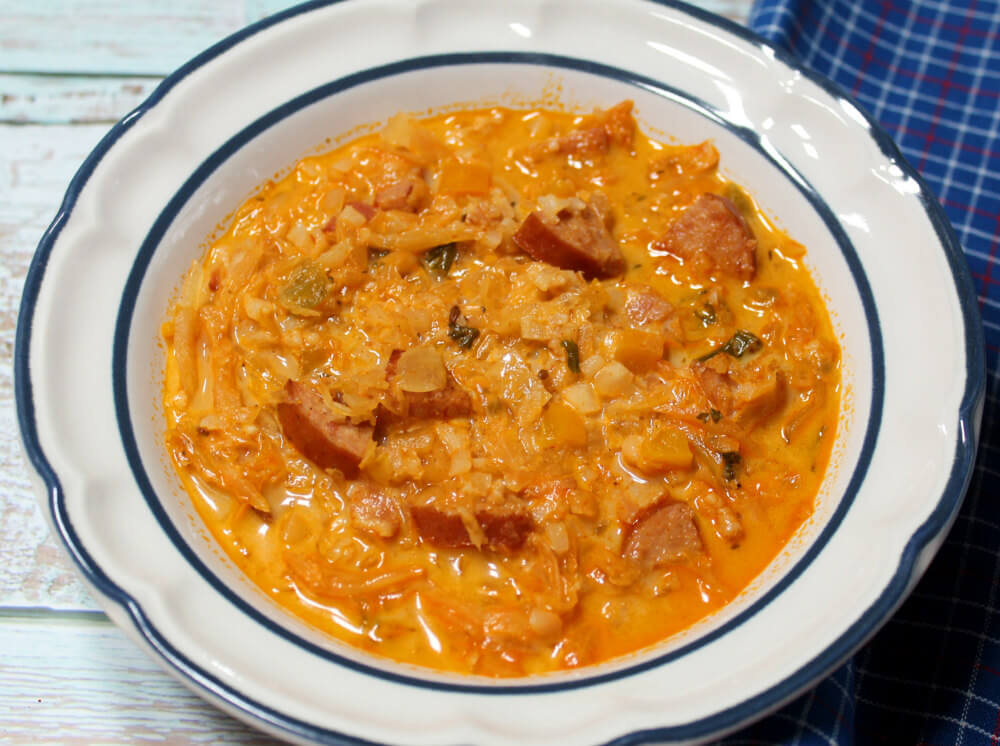 Sauerkraut Sausage Keto Soup8