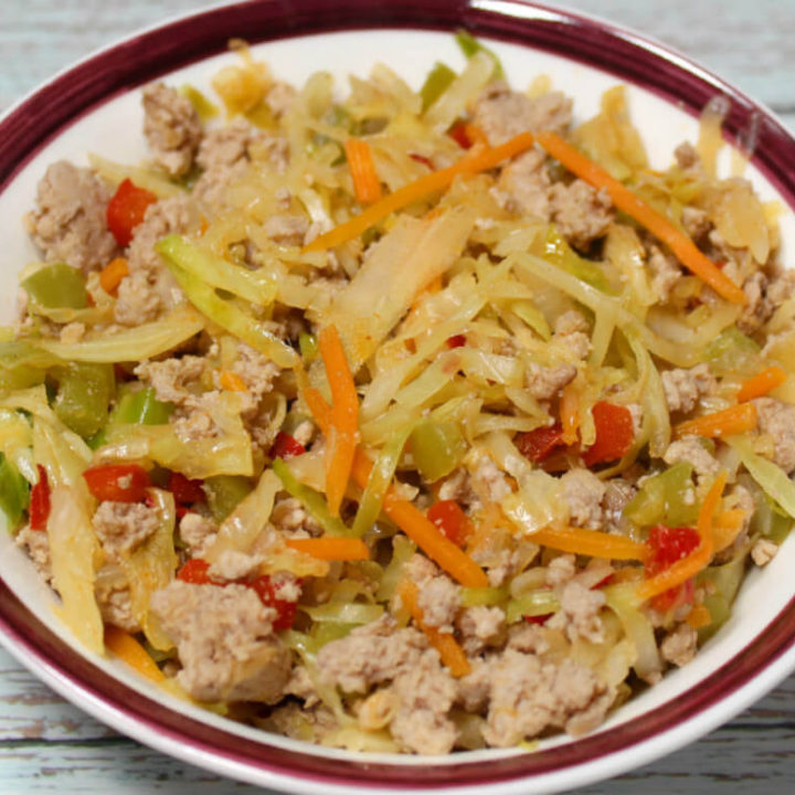 Keto Asian Turkey and Cabbage Skillet1