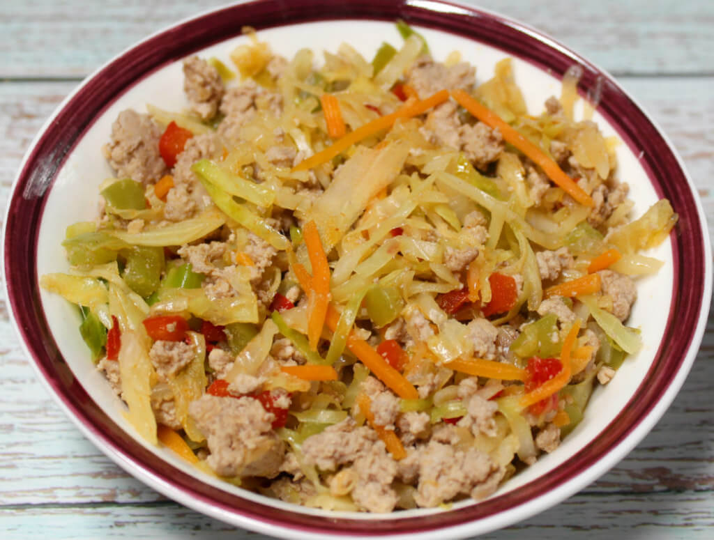 Keto Asian Turkey and Cabbage Skillet1