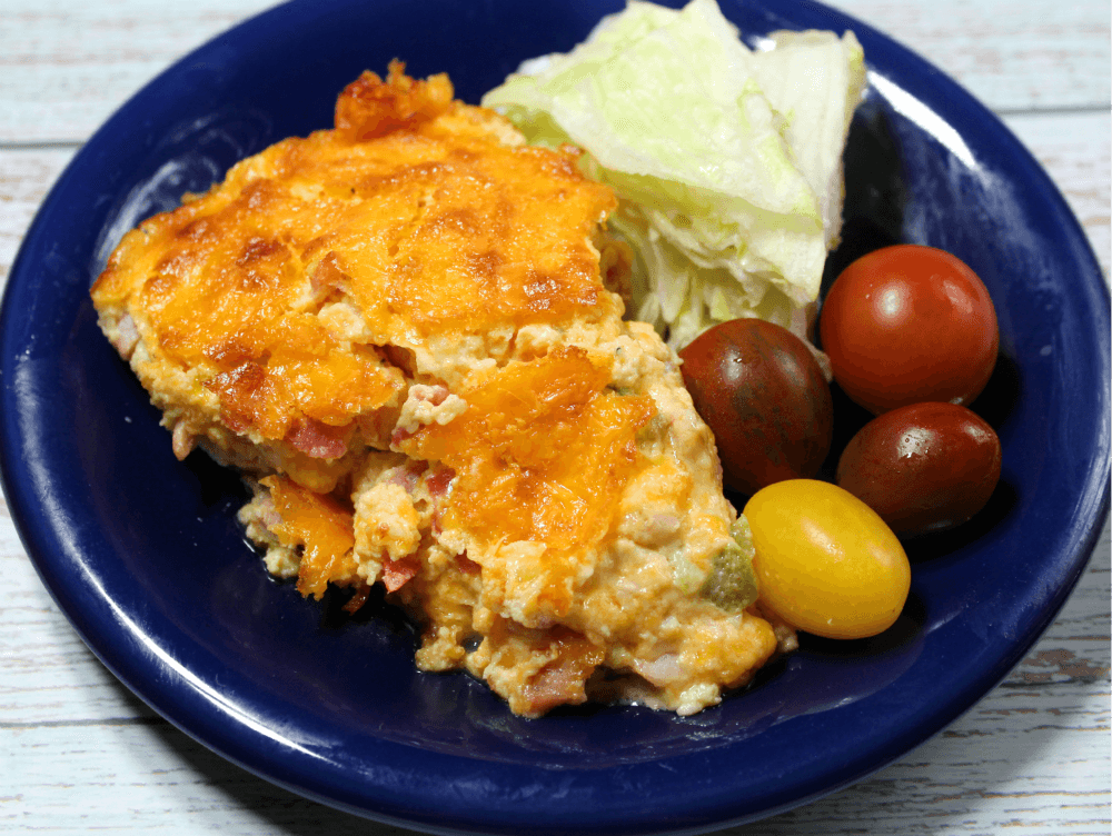 Crustless Cheesy Bacon and Ham Quiche6