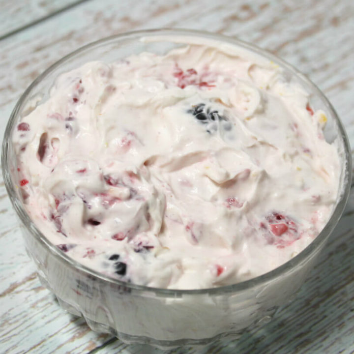 Lemon Berry Keto Cheesecake Salad1