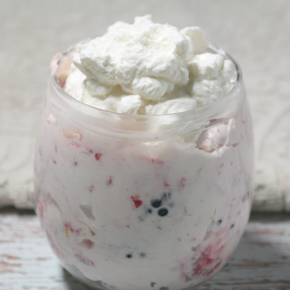 Lemon Berry Keto Cheesecake Salad6