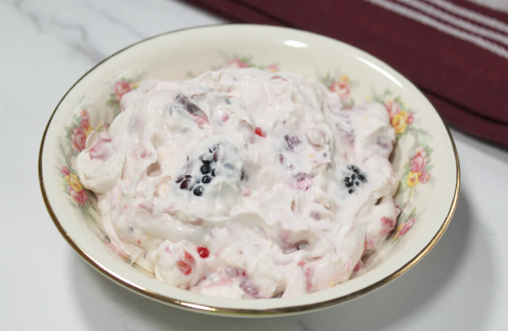 Lemon Berry Keto Cheesecake Salad7