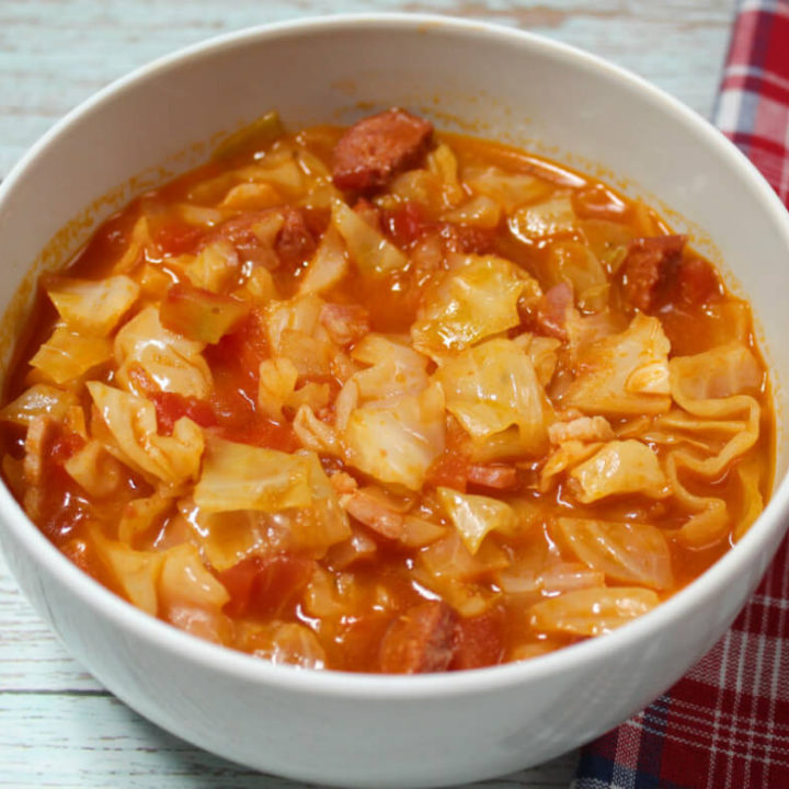 Sausage and Cabbage Keto Soup1
