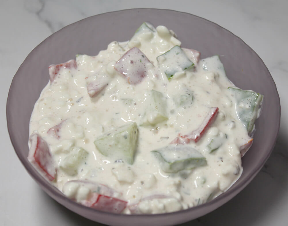 Cottage Cheese Low Carb Salad7