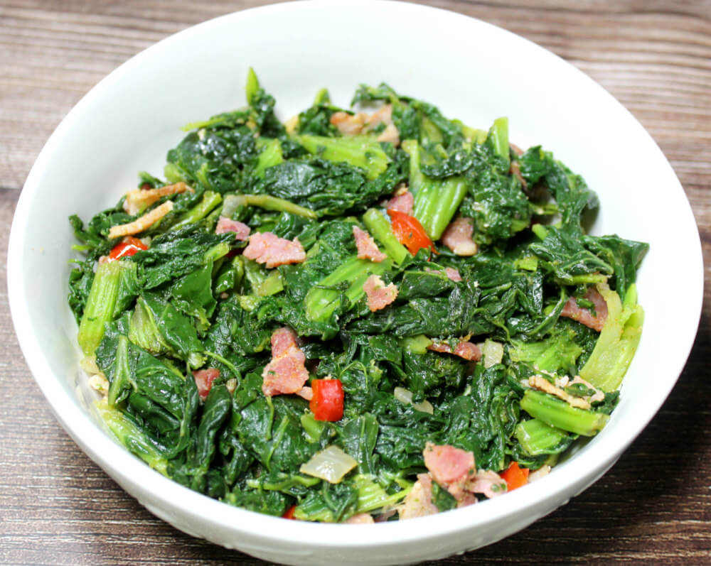 Low Carb Turnip Greens and Bacon6