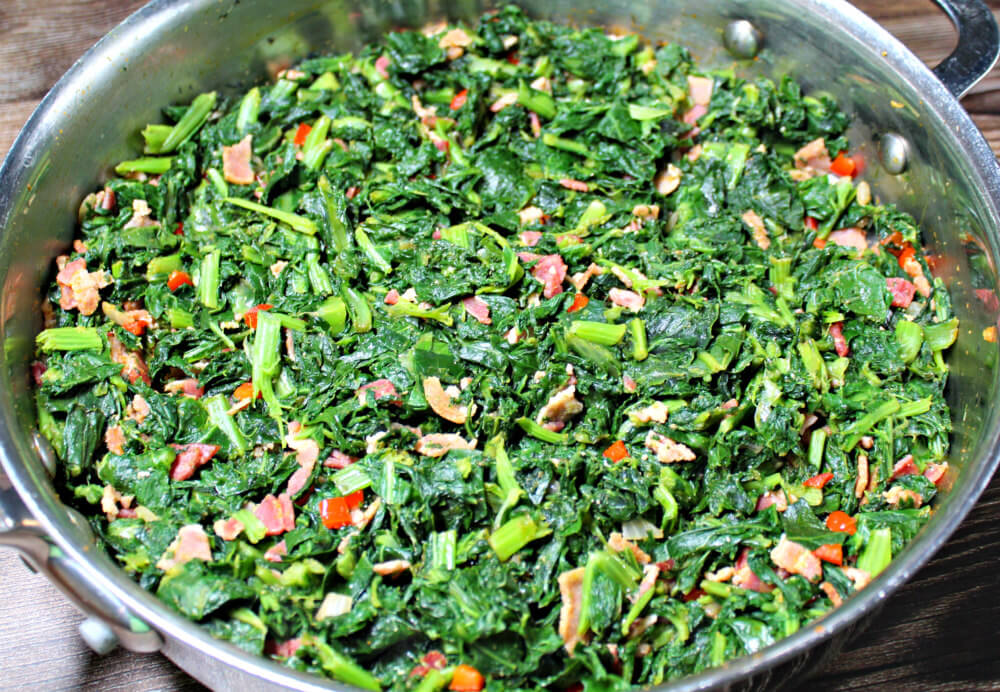 Low Carb Turnip Greens and Bacon7