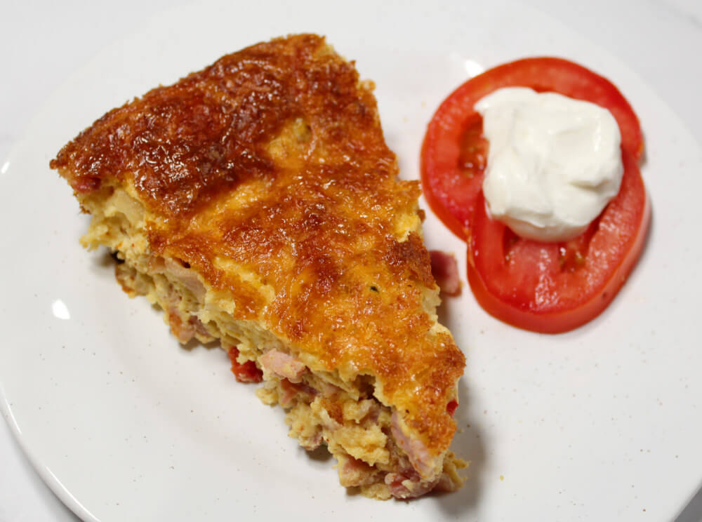 Tex-Mex Bacon Ham Crustlesss Quiche8