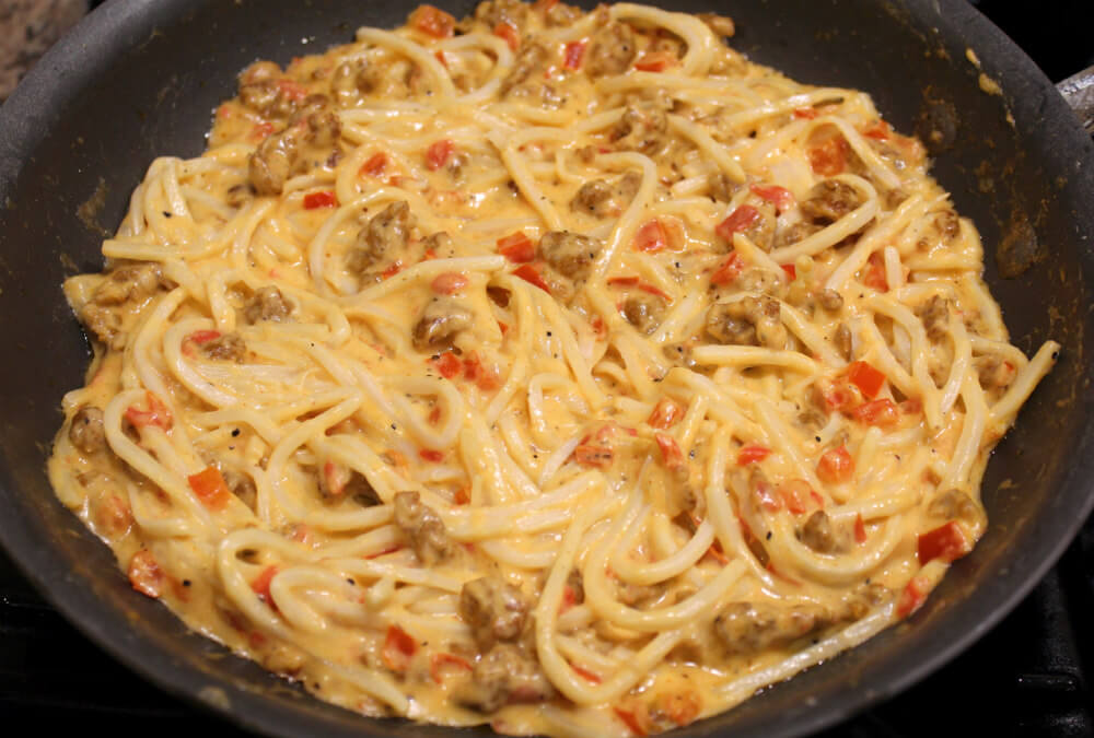 Italian Sausage Creamy Palmini Linguini6