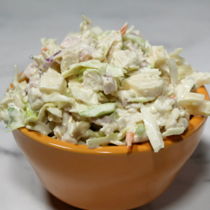 Chicken Cordon Bleu Keto Coleslaw1