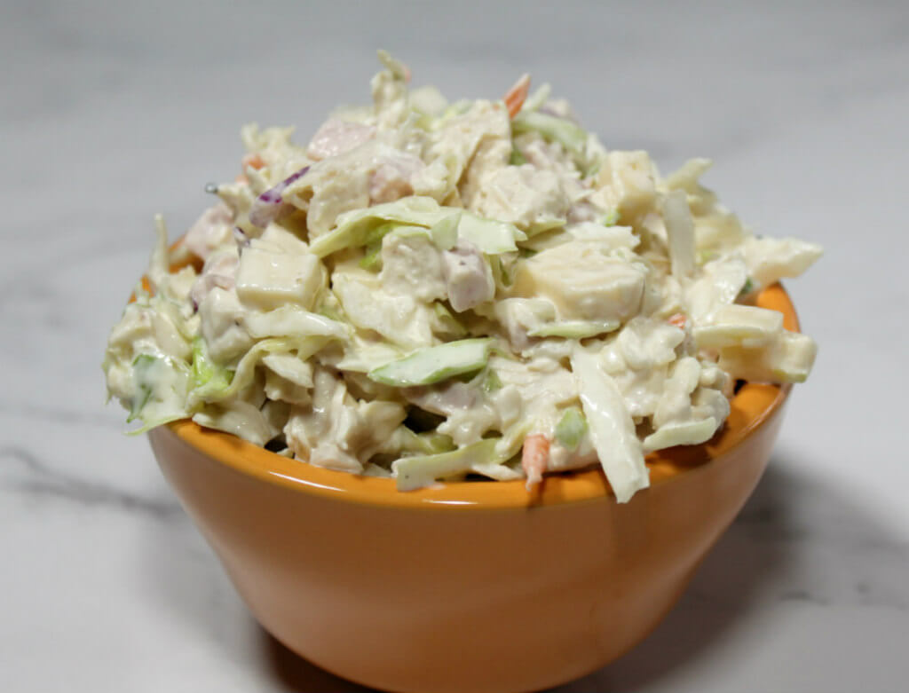 Chicken Cordon Bleu Keto Coleslaw1