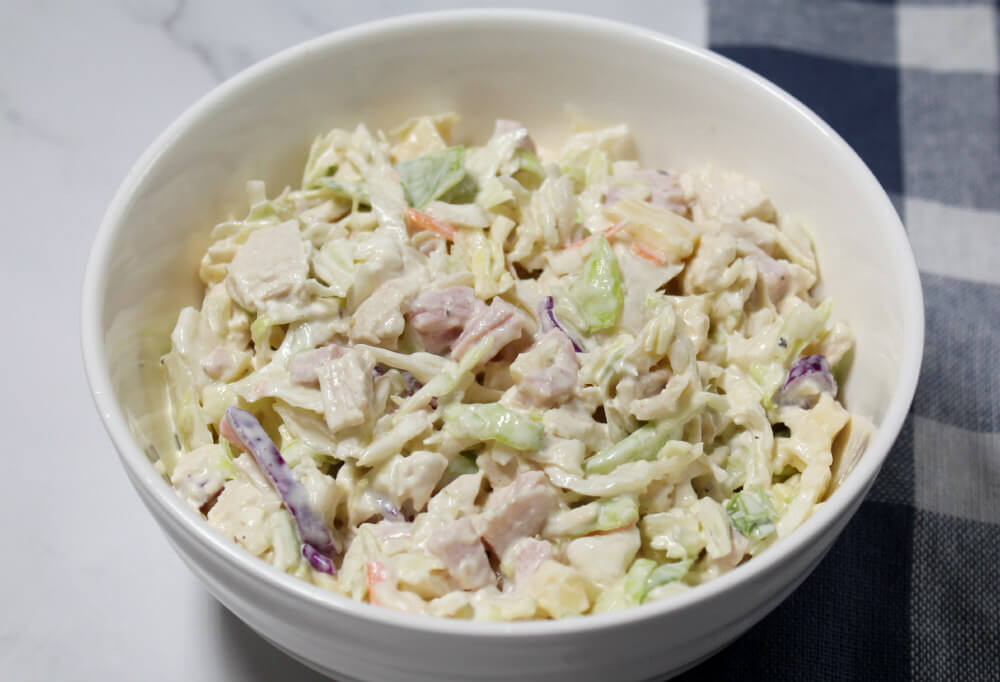 Chicken Cordon Bleu Keto Coleslaw8