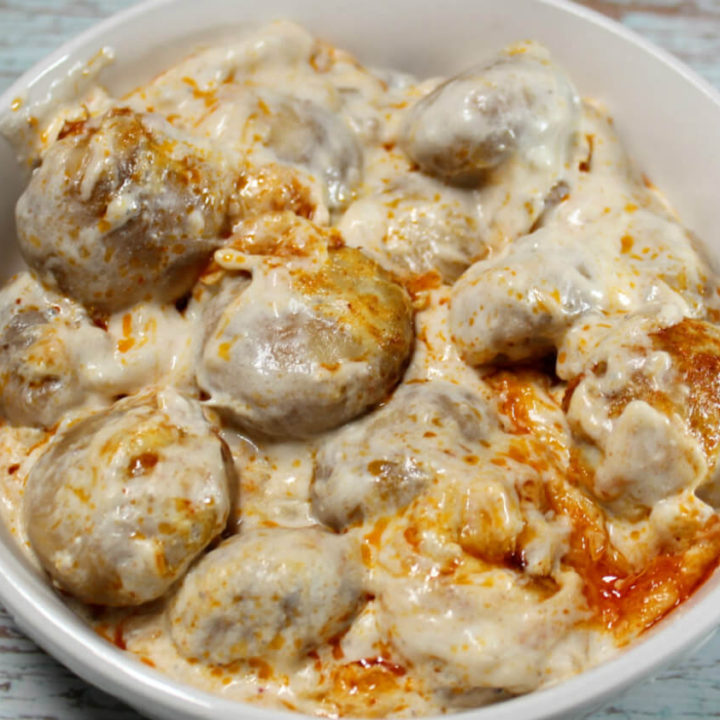 Keto Mushrooms in a Sour Cream Sauce1