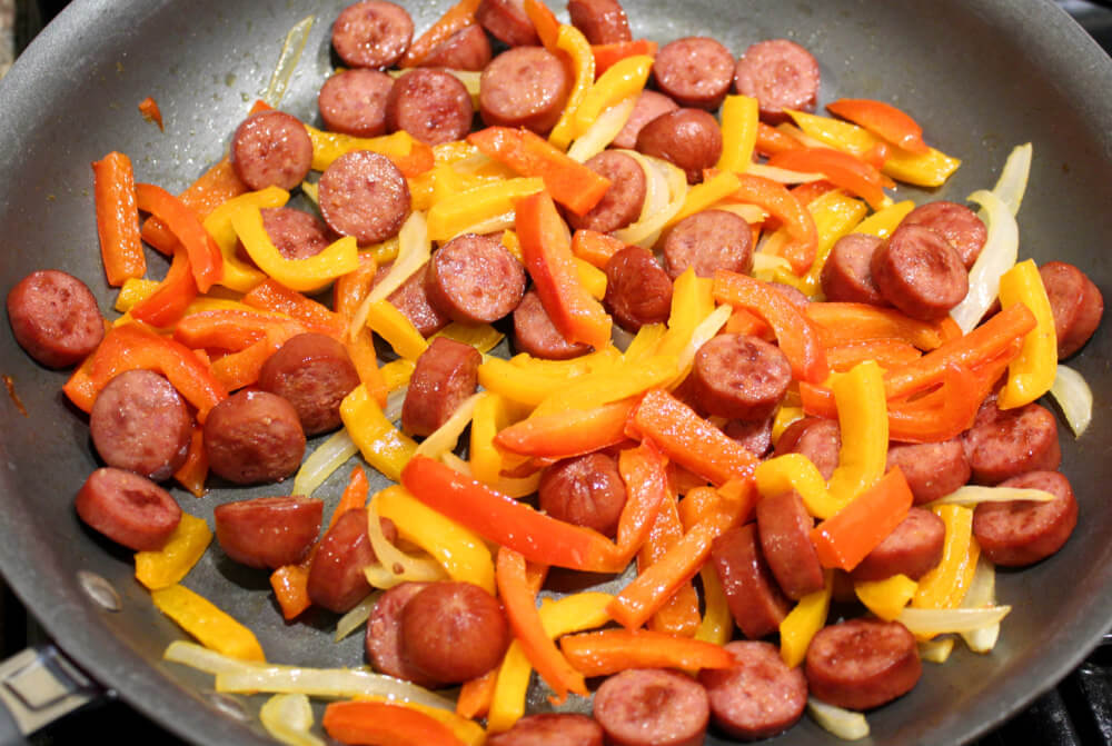 Keto Sausage, Peppers, & Onions5