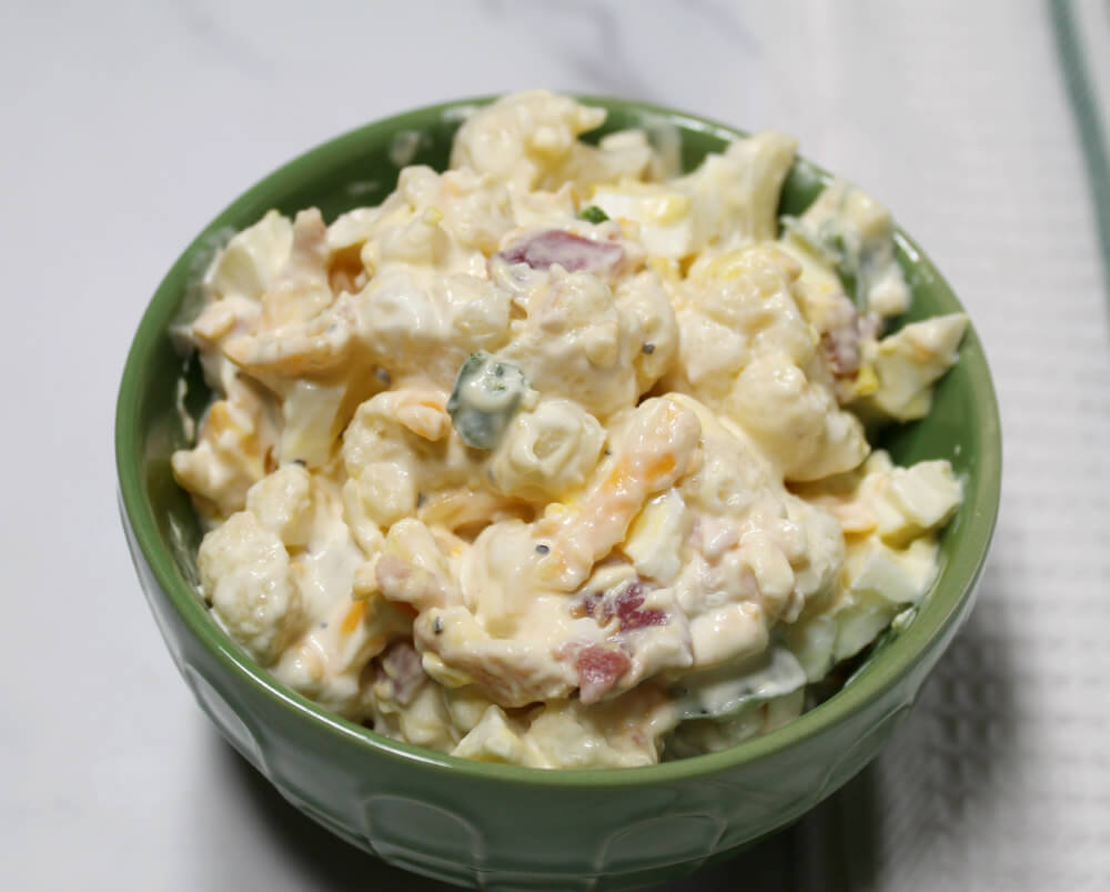 Keto Loaded Cauliflower Salad6