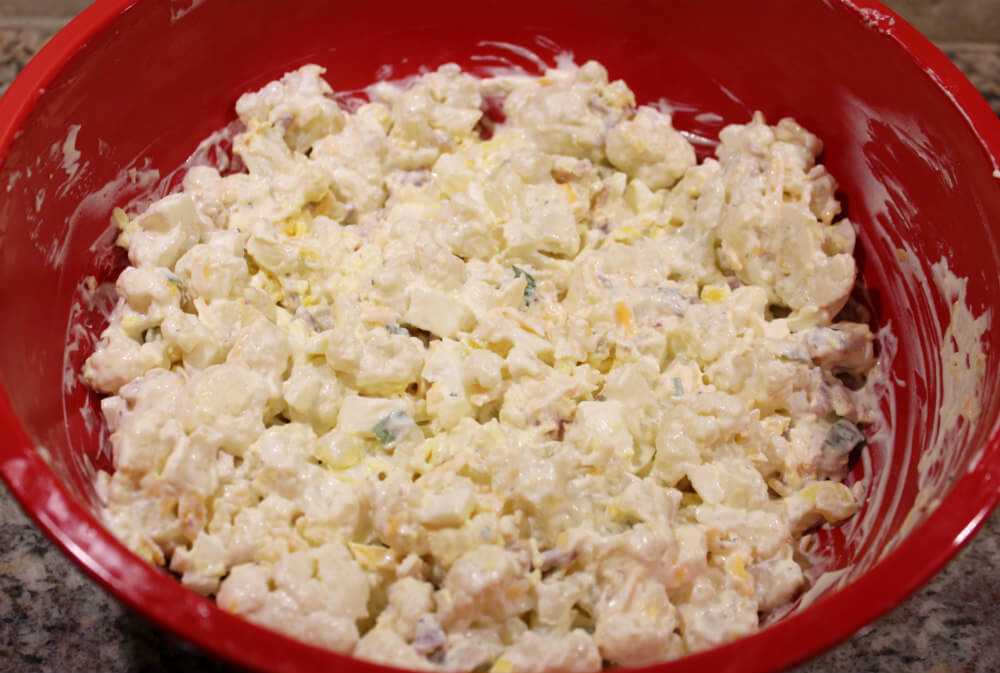 Keto Loaded Cauliflower Salad8