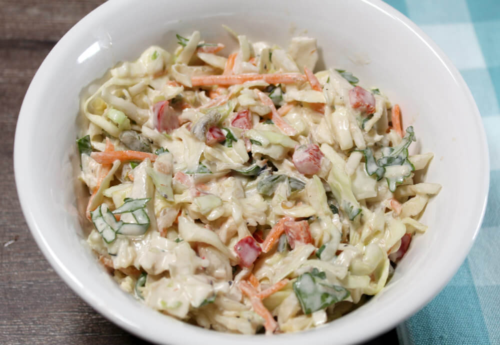 Creamy Low Carb Taco Coleslaw7