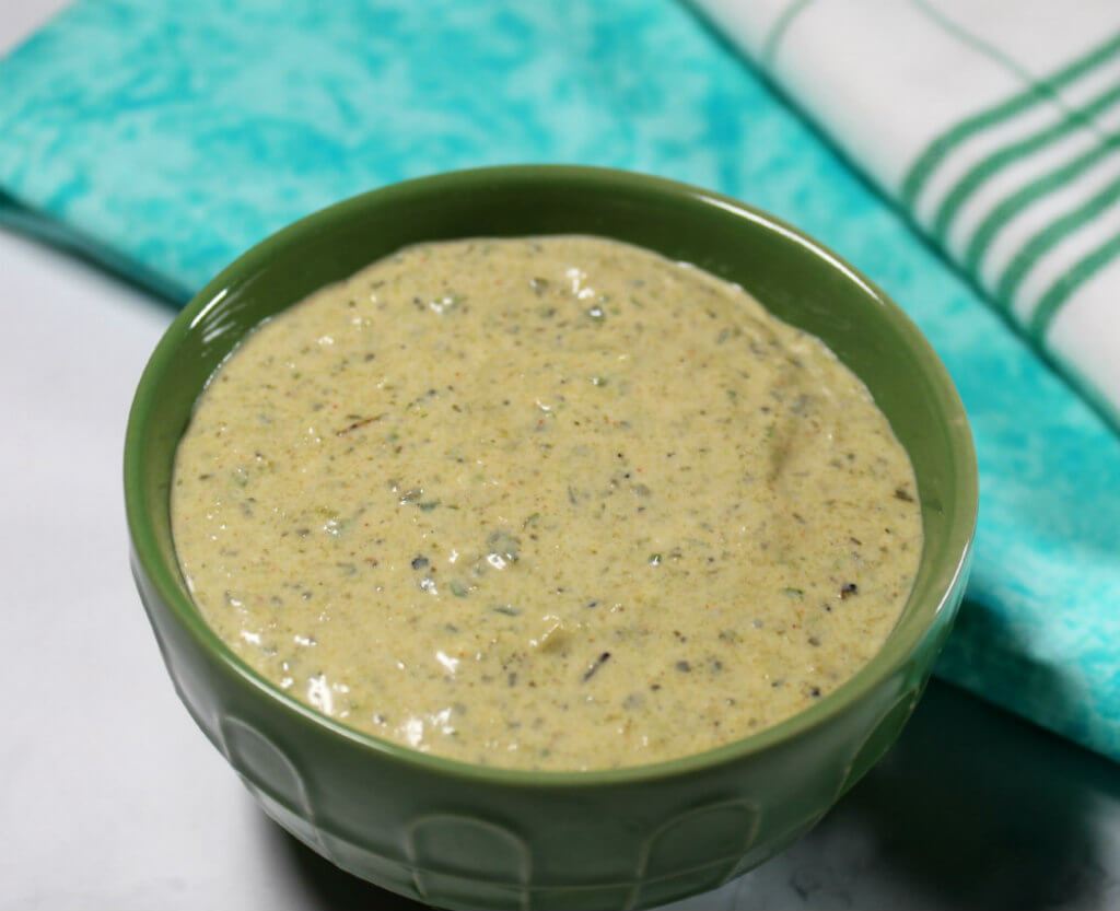 Keto Creamy Roasted Poblano Dressing1