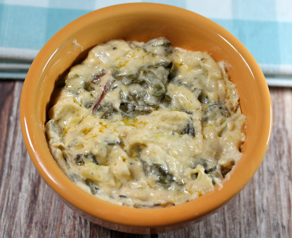 Crockpot Keto Chard Artichoke Dip6