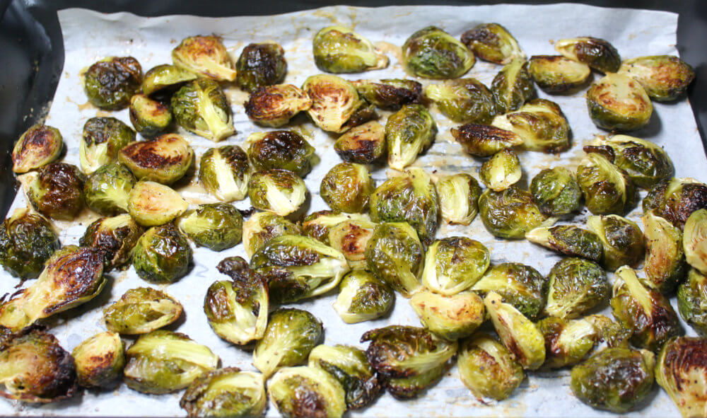 Maple Dijon Keto Roasted Brussels Sprouts4