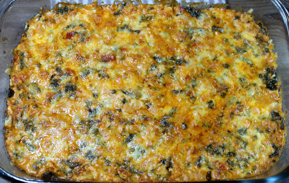 Mexican Keto Chicken Florentine Casserole7