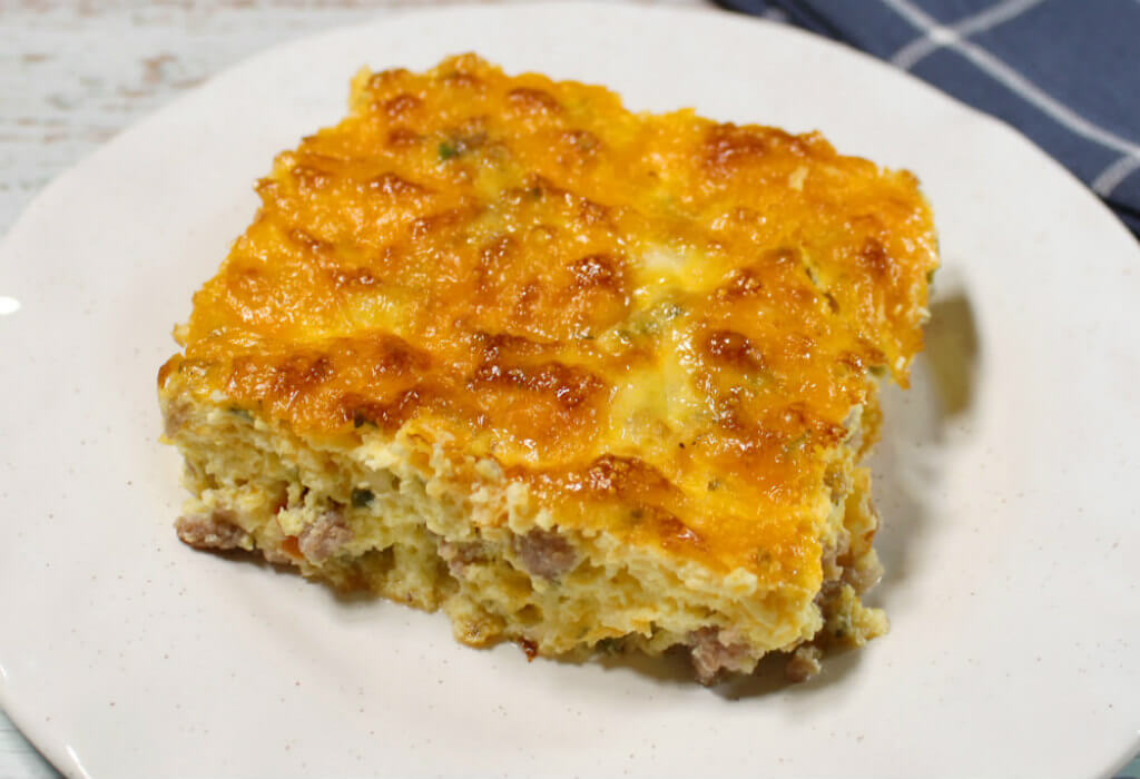 Low-Carb Sausage Breakfast Bake1