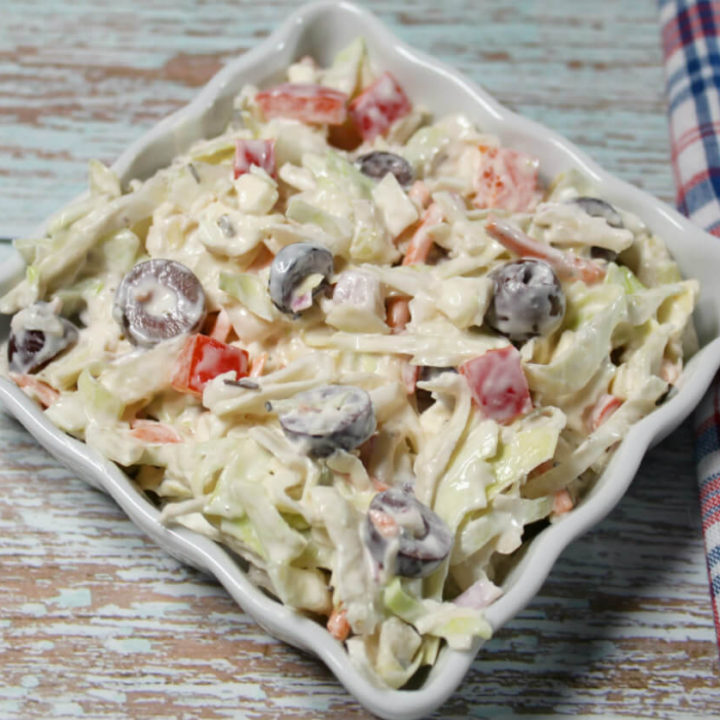 Keto Creamy Mediterranean Coleslaw1