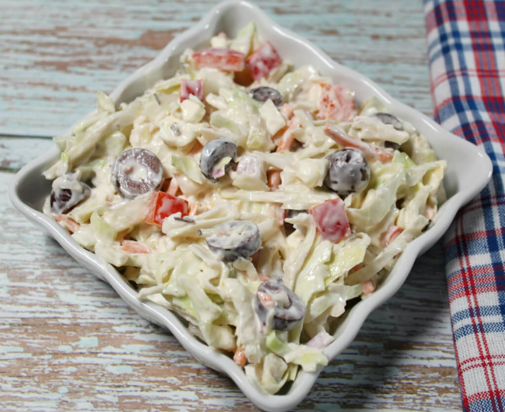 Keto Creamy Mediterranean Coleslaw1
