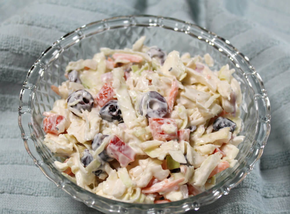 Keto Creamy Mediterranean Coleslaw6
