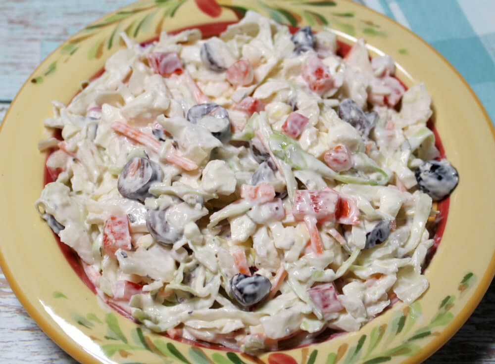 Keto Creamy Mediterranean Coleslaw7