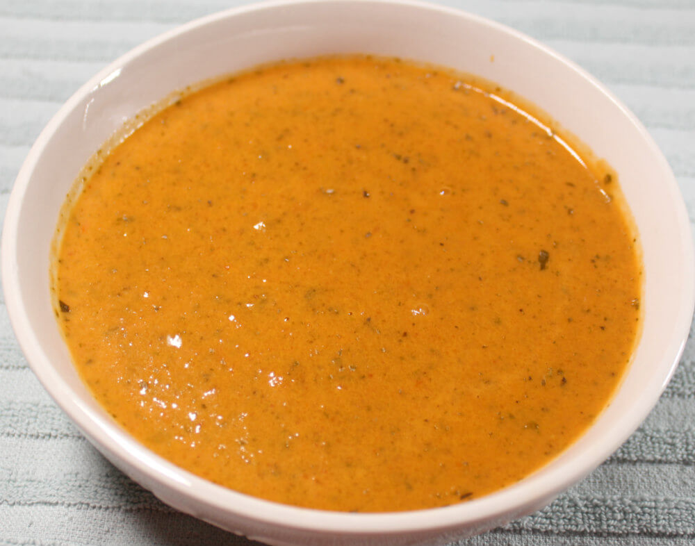 Roasted Poblano Tomato Basil Keto Soup6