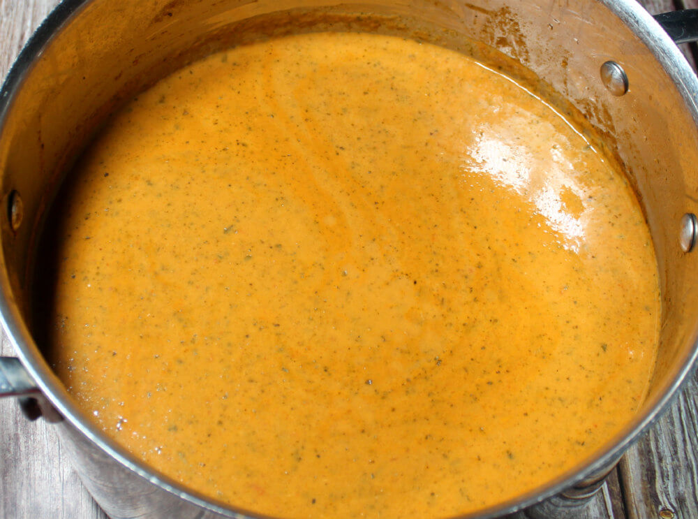 Roasted Poblano Tomato Basil Keto Soup7