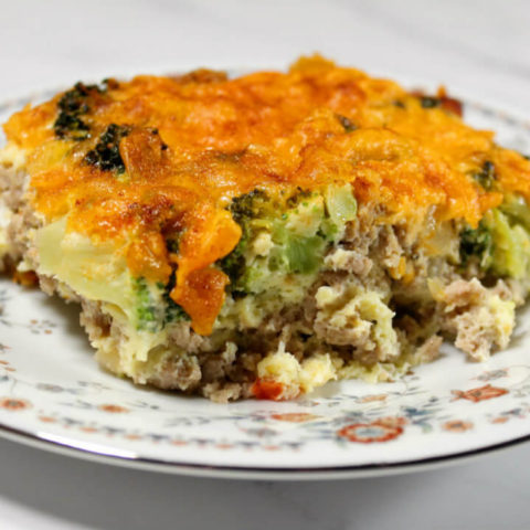 Low-Carb Ground Turkey Broccoli Egg Bake1