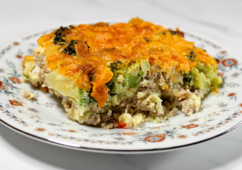 Low-Carb Ground Turkey Broccoli Egg Bake1