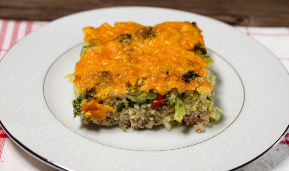 Low-Carb Ground Turkey Broccoli Egg Bake6
