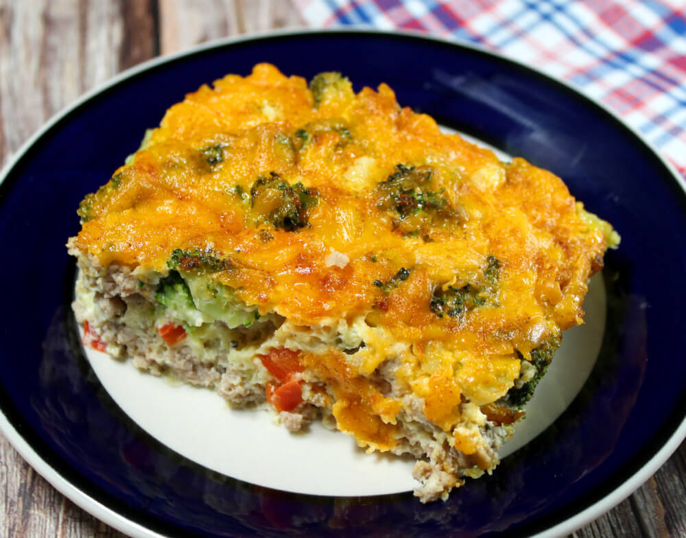 Low-Carb Ground Turkey Broccoli Egg Bake7