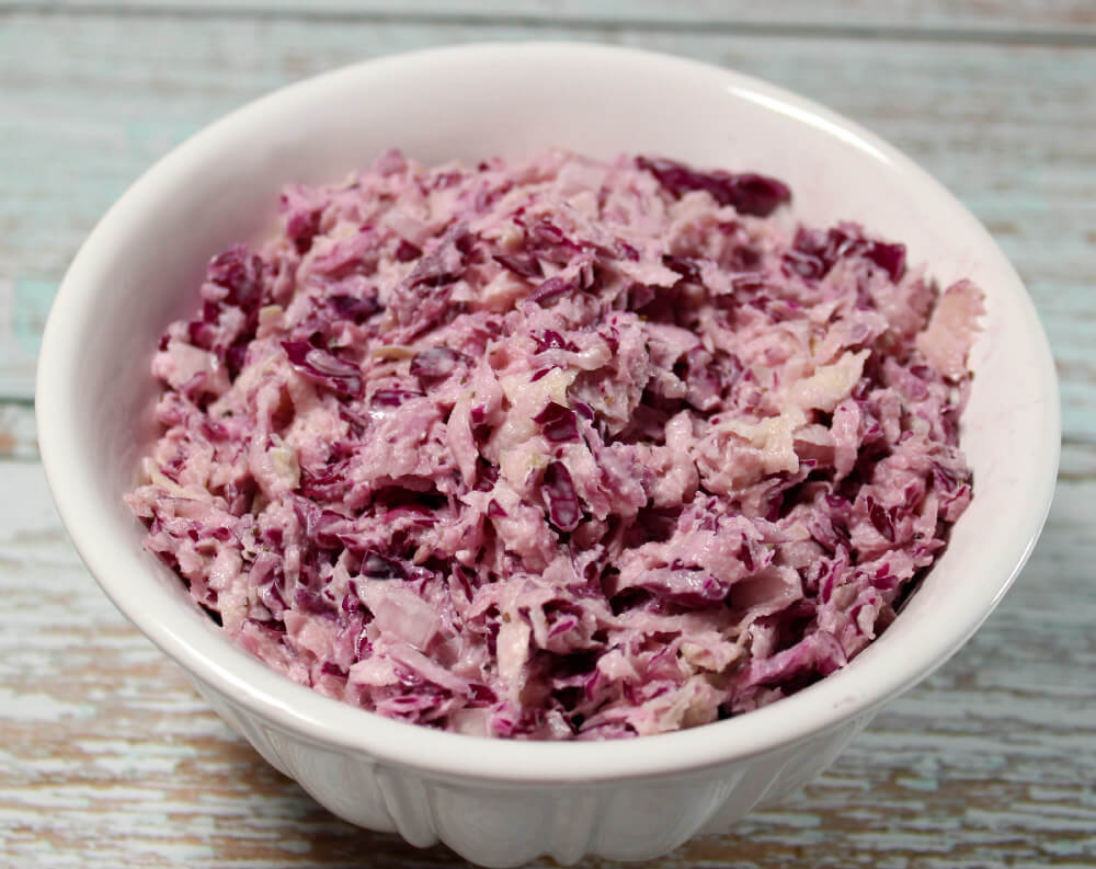 Kohlrabi Red Cabbage Keto Slaw5