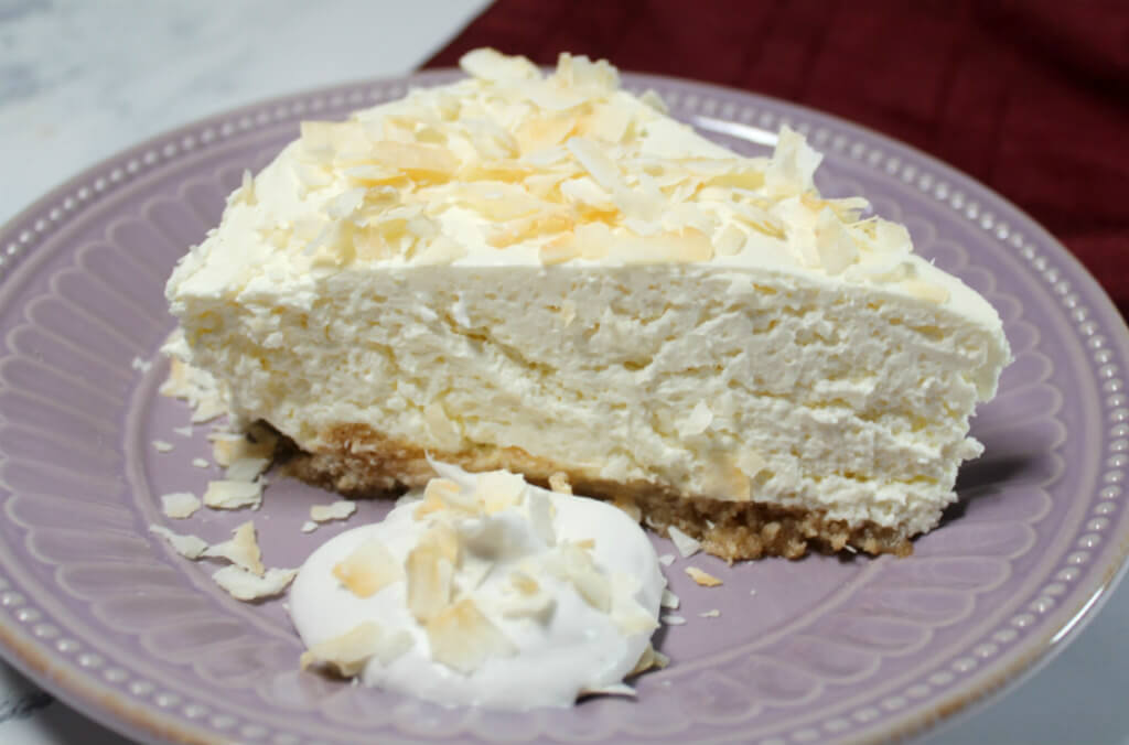 No Bake Keto Coconut Cheesecake1